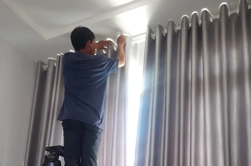 Dịch vụ giặt rèm tại nhà