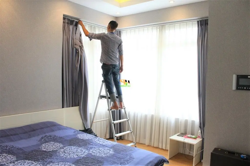 Quy trình giặt rèm tại Hà Nội