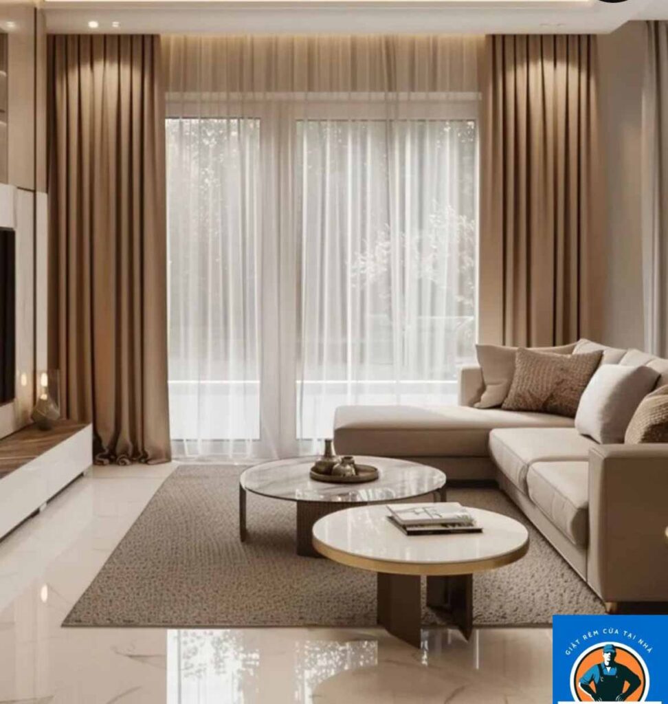 Đức Tài CLean nhận giặt rèm vải tại Thạch Thất