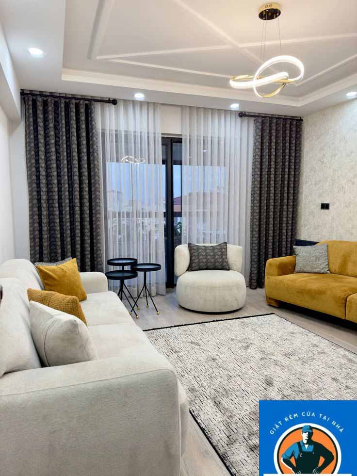 Giặt Là 24 Mart nhận vệ sinh rèm cầu vồng Thanh Oai